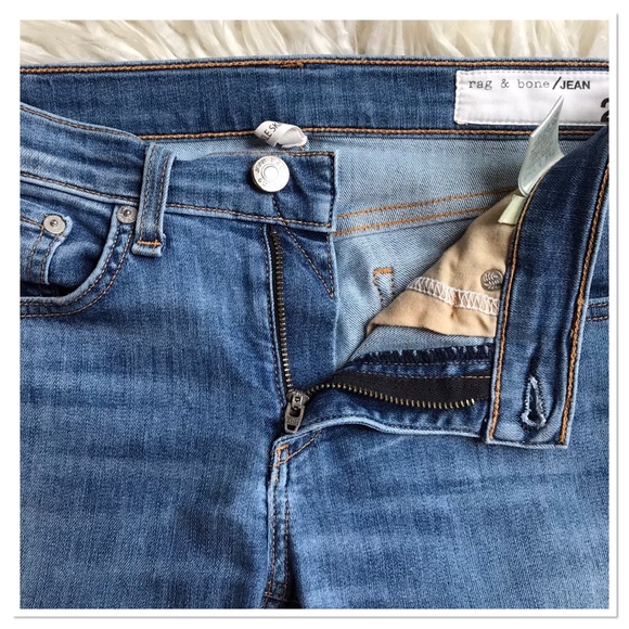 Rag & Bone Ankle Skinny Fit Jeans Mid Rise Blue Denim Size 26 - Picture 4 of 12